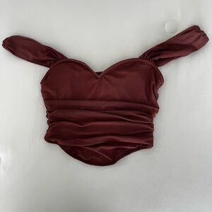 SHEIN Brown Crop Top